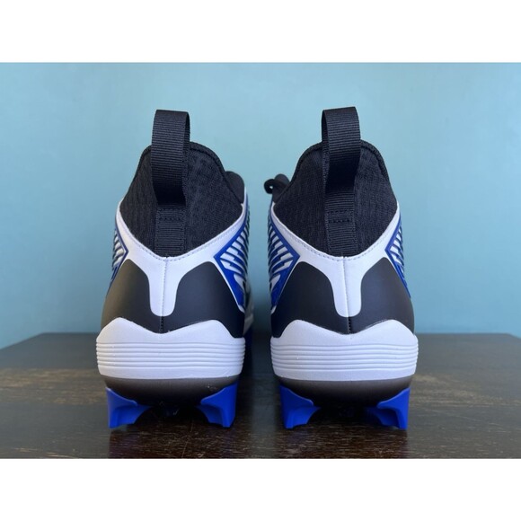 Nike Force Savage Pro 3 White/Blue Lineman Cleats Men\'s Size 13 DA5453-110 main image 4